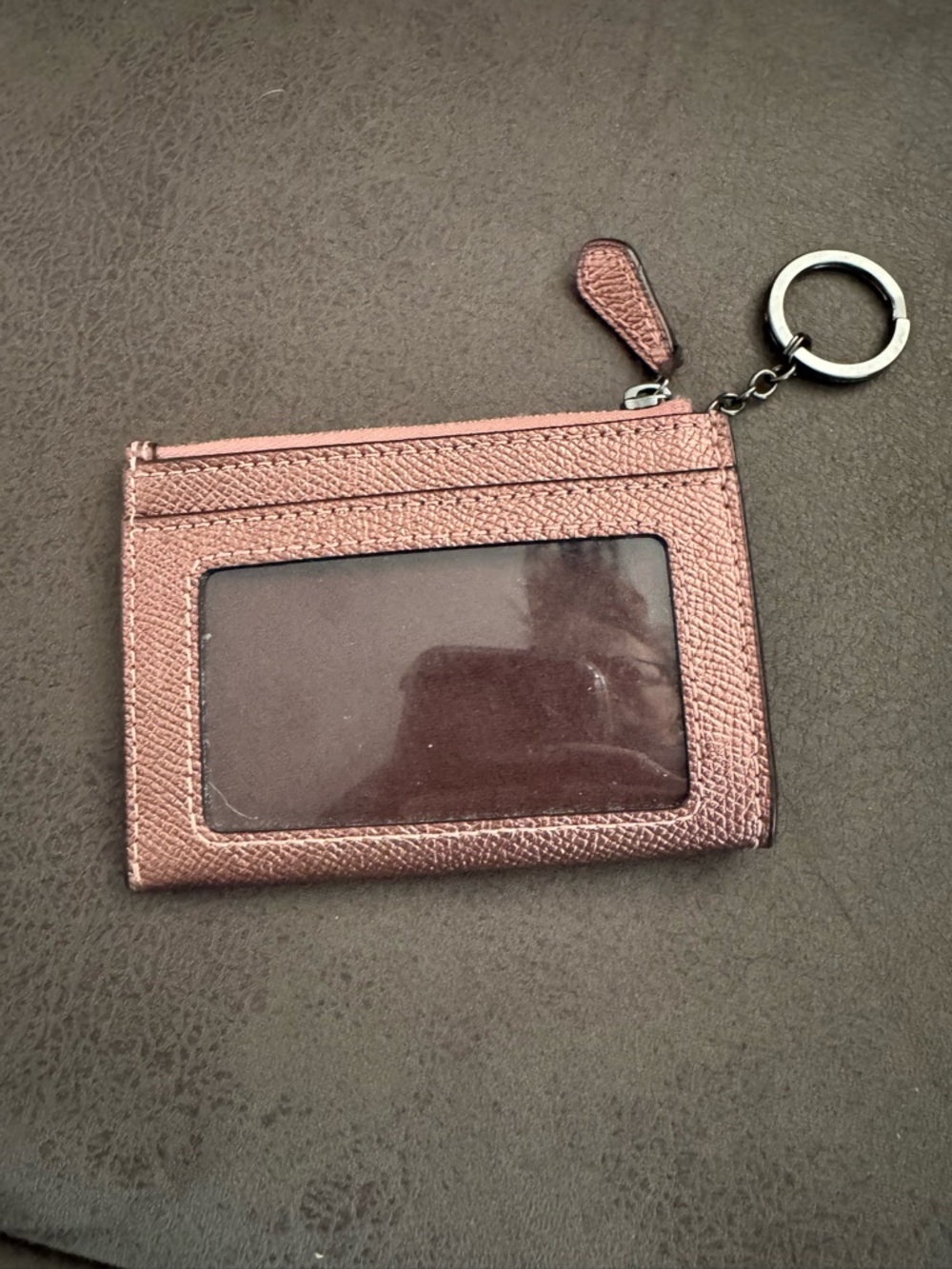 COACH Mini SageMetallic Rose Leather Satchel Crossbody with Card Case - Picture 8 of 12